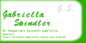 gabriella spindler business card